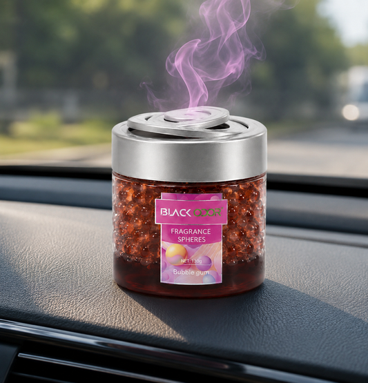BLACK ODOR Fragrance Spheres Air Freshener – Long Lasting Aroma Beads for Car, Home & Office