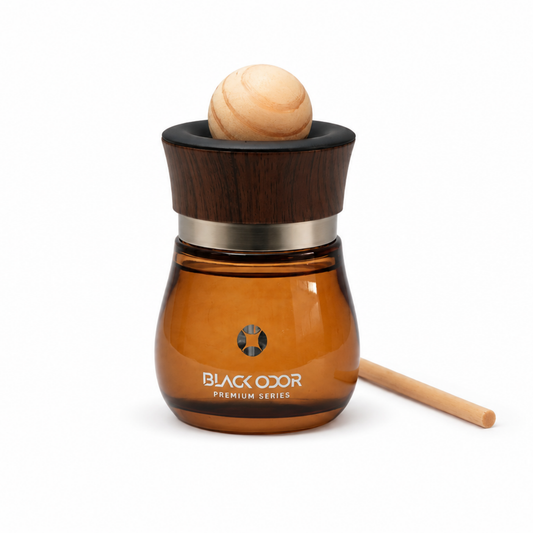BLACK ODOR Premium Series Sandalwood Beach Car Perfume – Luxury Wooden Diffuser Air Freshener for Car, Home & Office (120ml)