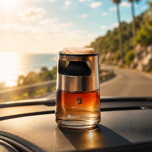 BLACK ODOR Five Star Hotels Scent Premium Car Perfume – Luxury Essential Oil Air Freshener for Car, Home & Office