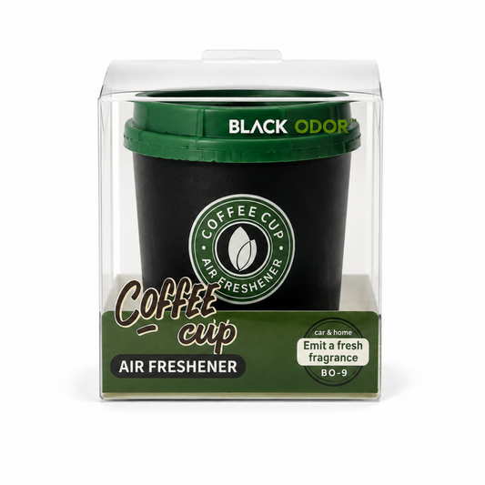 BLACK ODOR Coffee Cup Gel Car Air Freshener – Long Lasting Dashboard Air Freshener for Car, Home & Office (BO-9)