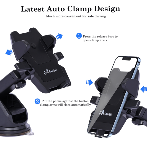 ASUSE Universal Mobile Car Holder(Auto Clamp)